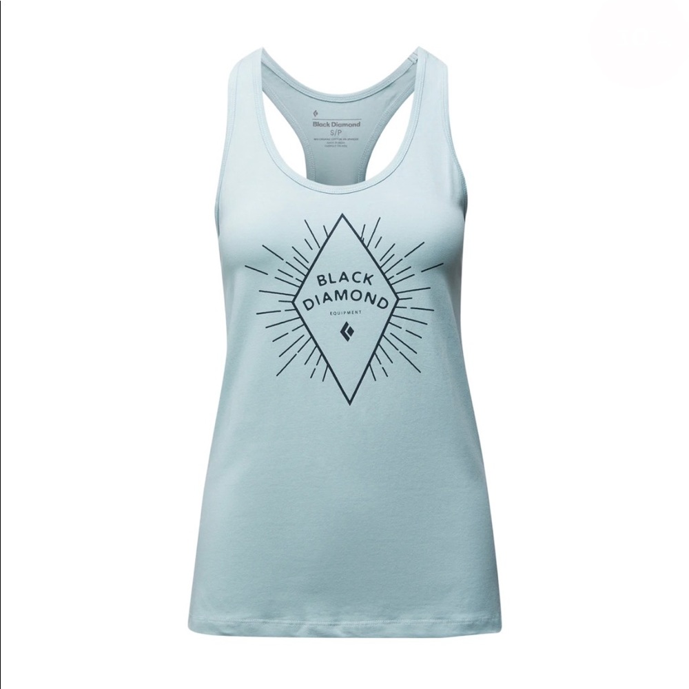 Black Diamond, Size L, Ice Blue Tank Top.